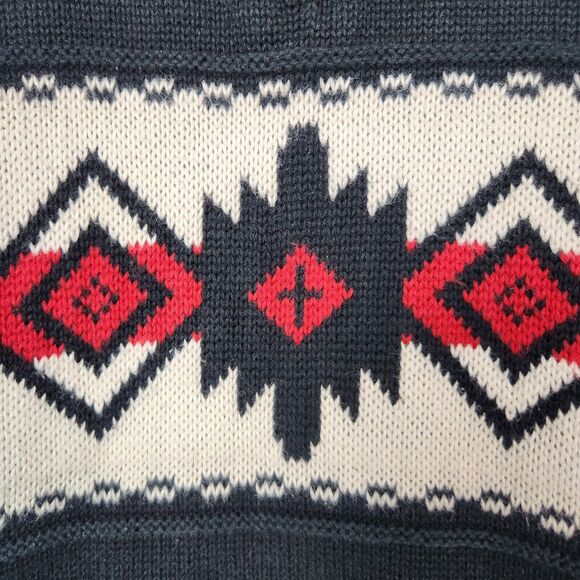 Western Sweater Mens Sz‎ XXL Aztec Boho Navajo Knitted Chore Wear  Southwestern - Picture 3 of 12